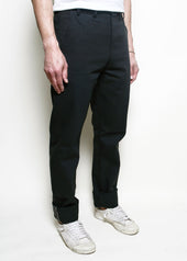 Officer Trousers High Dark Grey Selvedge