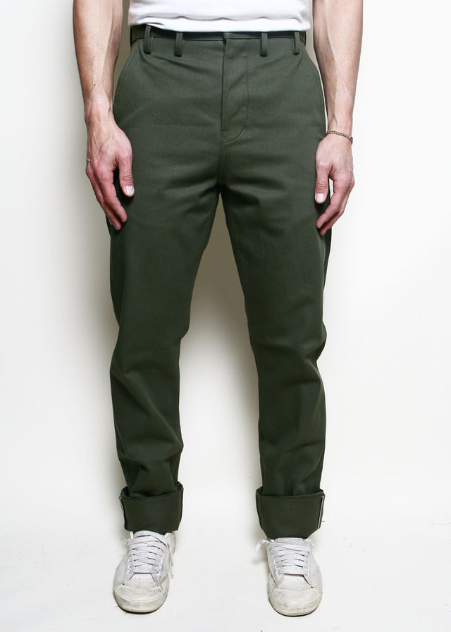 Officer Trousers High // Olive Selvedge