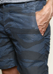 Fatigue Shorts Tiger Camo Blue