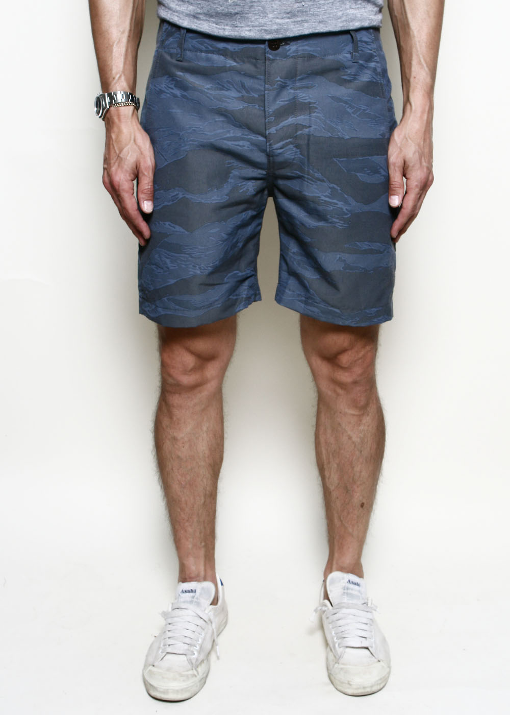 Fatigue Shorts Tiger Camo Blue