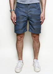 Fatigue Shorts // Tiger Camo Blue
