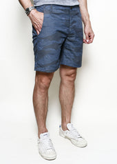 Fatigue Shorts Tiger Camo Blue
