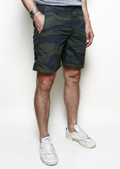 Fatigue Shorts Tiger Camo Green