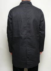 Trench Coat Grey Dry Wax Canvas