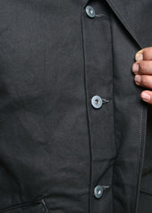 Trench Coat Grey Dry Wax Canvas