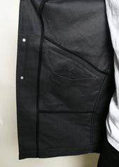 Trench Coat Grey Dry Wax Canvas
