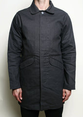 Trench Coat // Grey Dry Wax Canvas