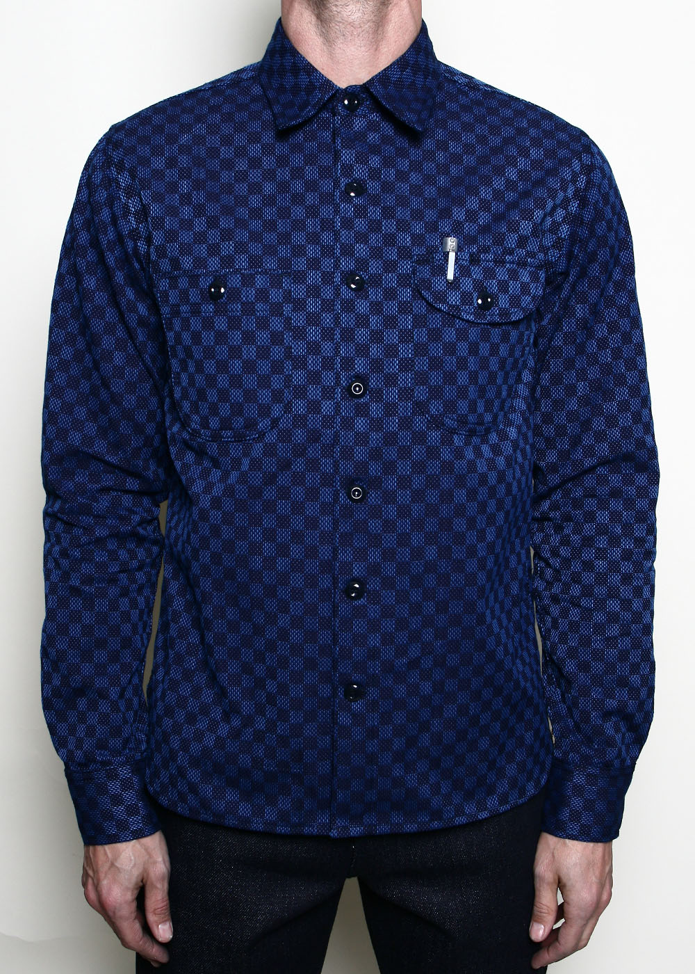 Work Shirt // Indigo Sashiko Check