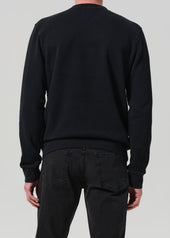 Vintage Crewneck Sweatshirt in Washed Black