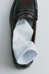 Rib Socks in White
