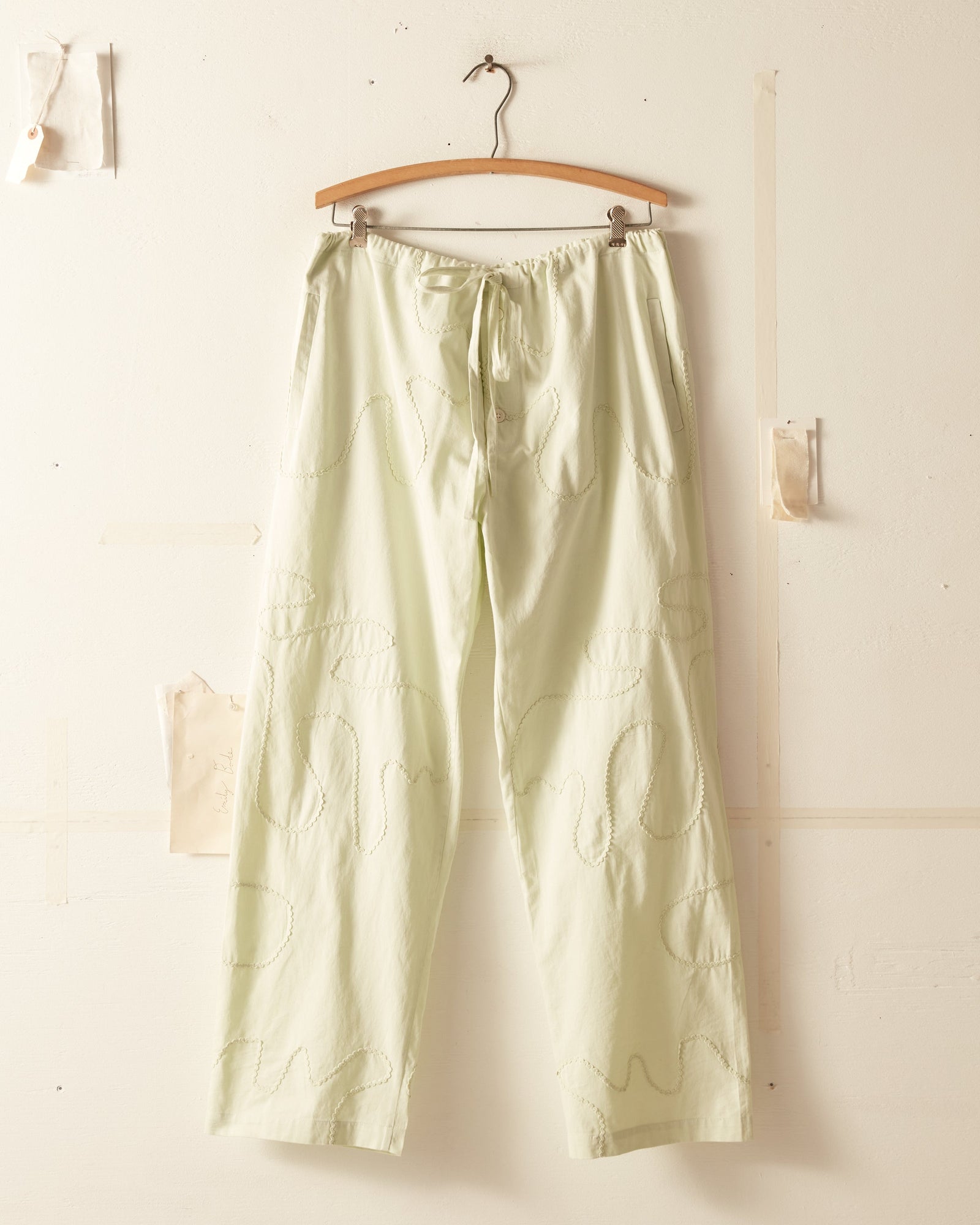 Rickrack Pajama Pants Green