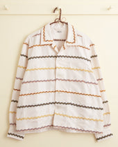 Rickrack Stripe Long Sleeve Shirt