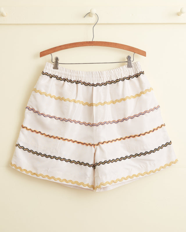 Rickrack Stripe Rugby Shorts