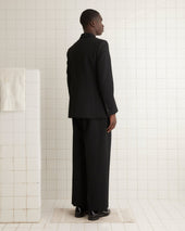 Riding Twill Suit Jacket - Black