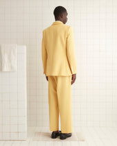 Riding Twill Suit Jacket - Yellow