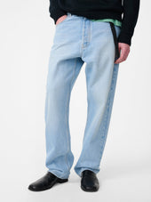 Riso Straight Leg Pant In Bleached Wash