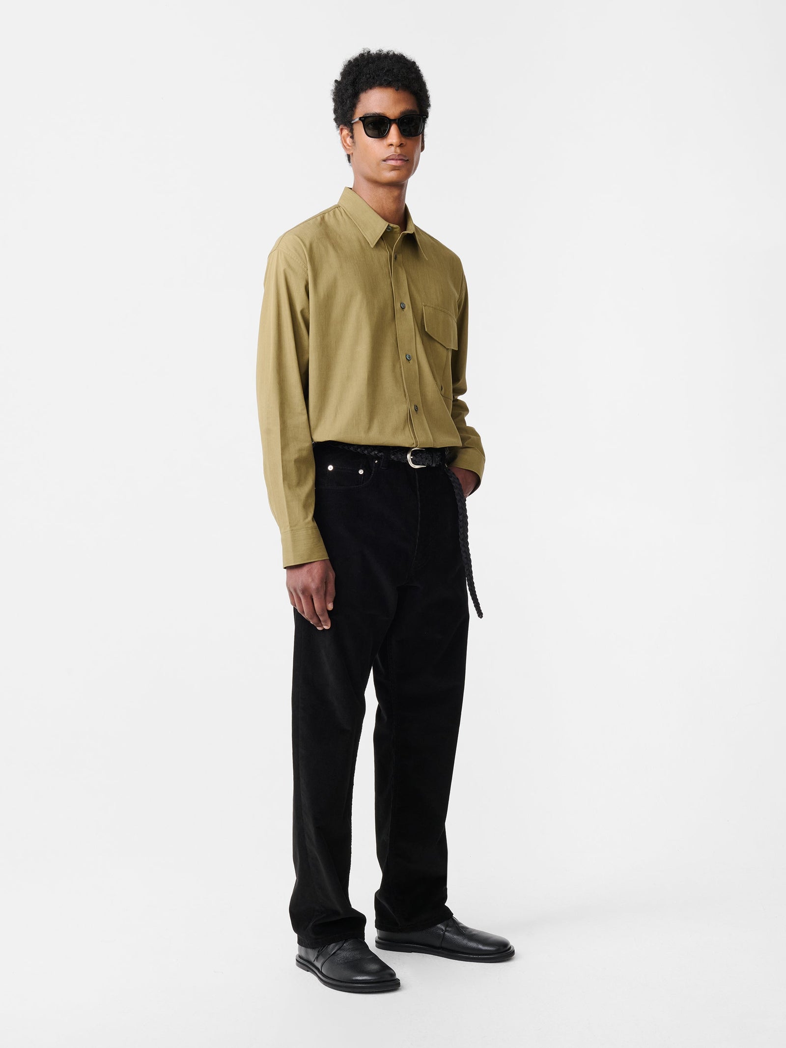 Riso Corduroy Straight Leg Pant In
