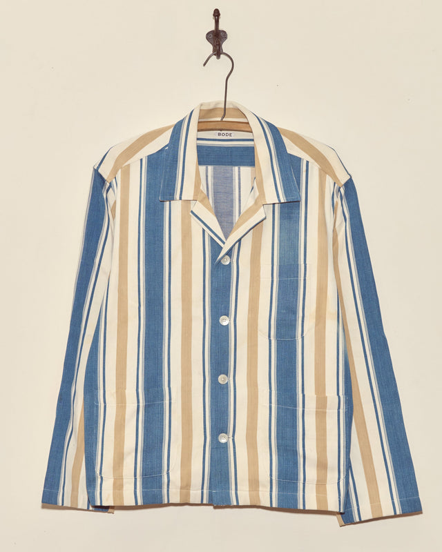 Riverbed Stripe Long Sleeve Shirt - XL