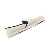 Classic Raphia Ivoire Biais Marine