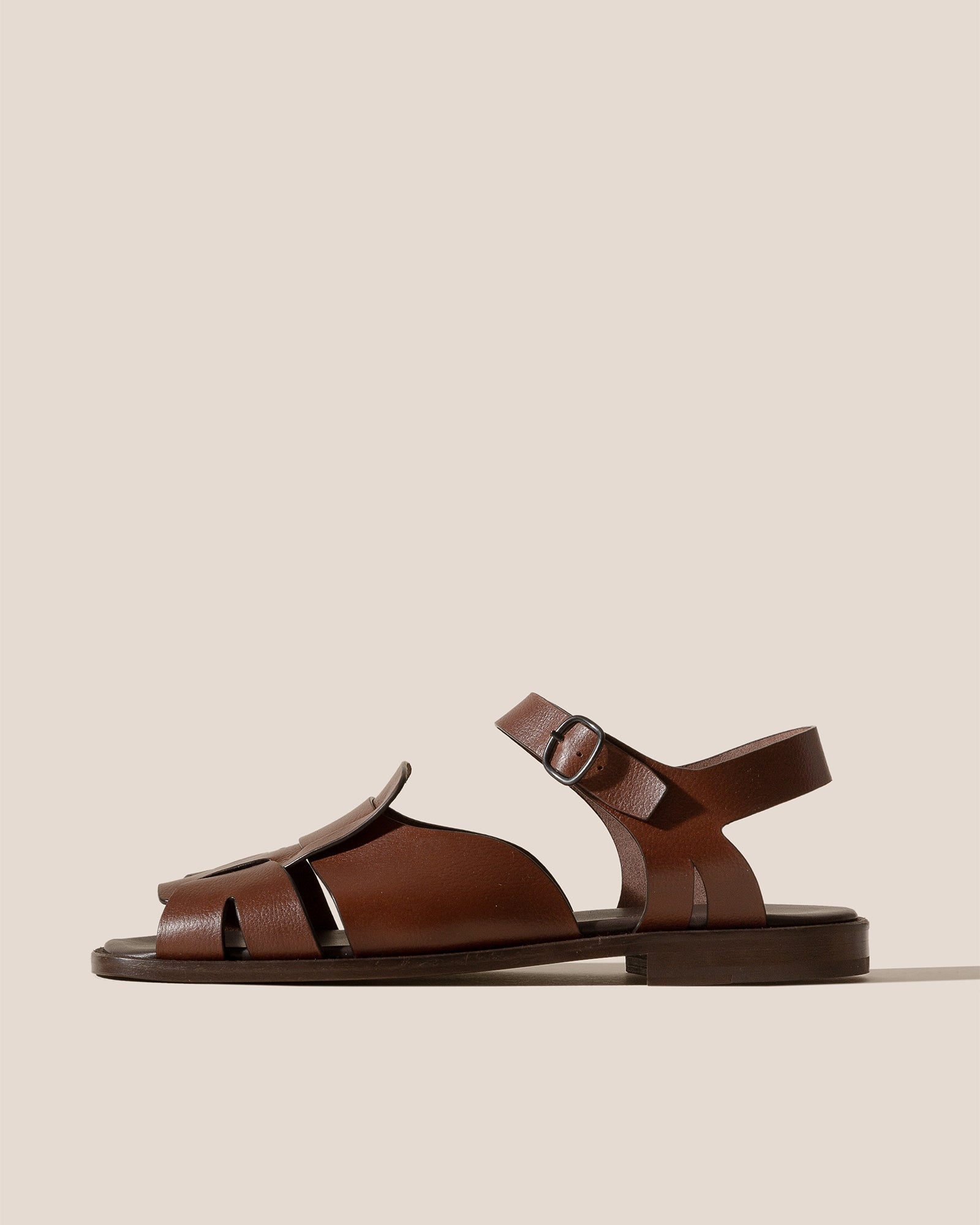 ROCA GRAINY VEG TAN - Men's Square-toe Fisherman Sandal