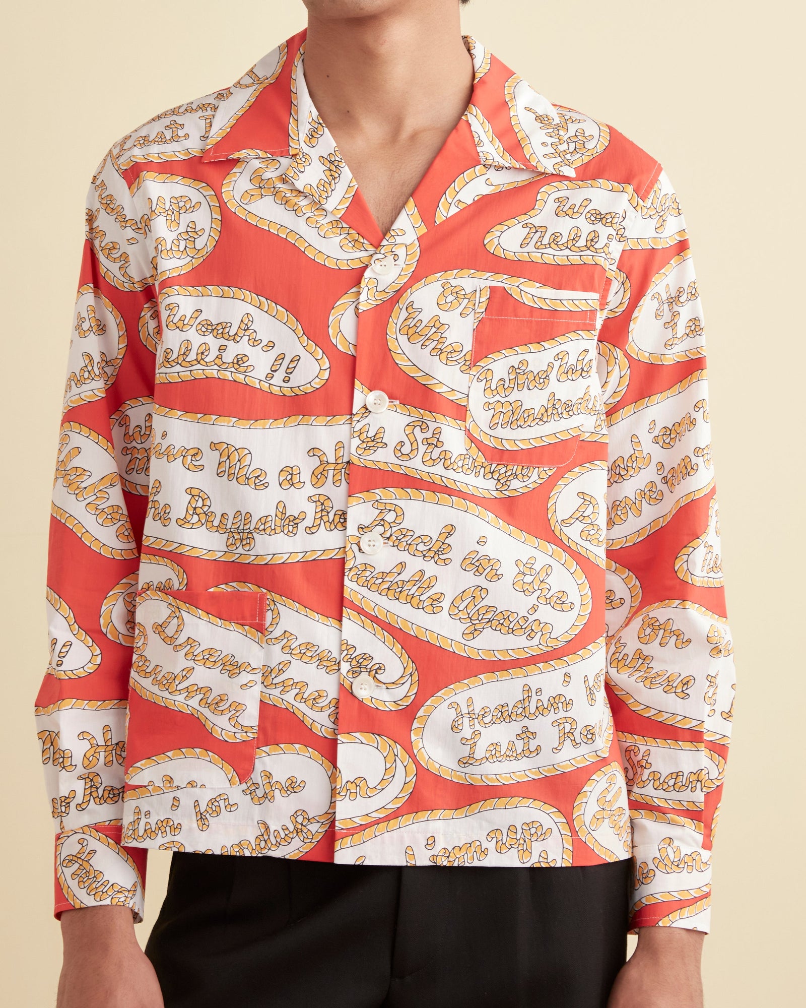 Rodeo Slogans Long Sleeve Shirt