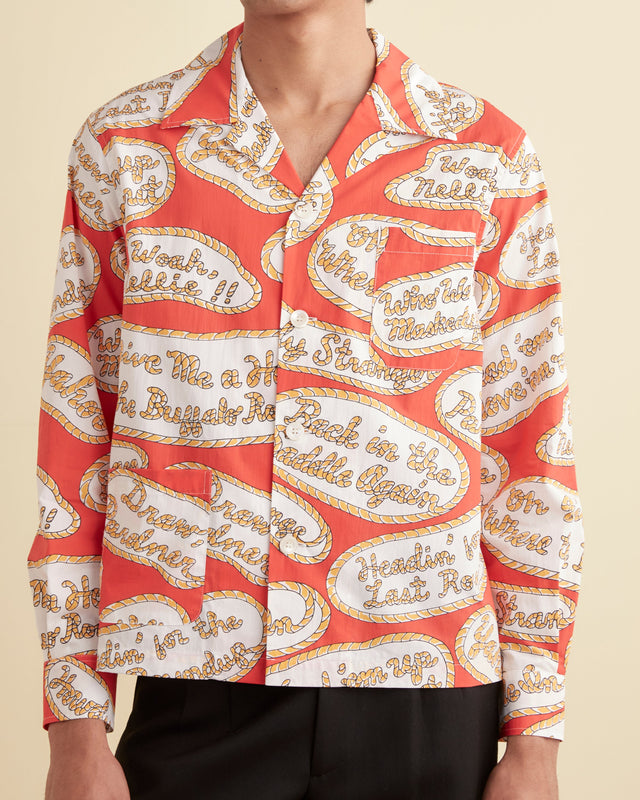 Rodeo Slogans Long Sleeve Shirt