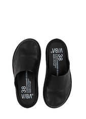 ROMA | Vegetable Tanned Leather Slipper | Preto Black