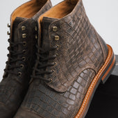 The Rome Boot In Croco