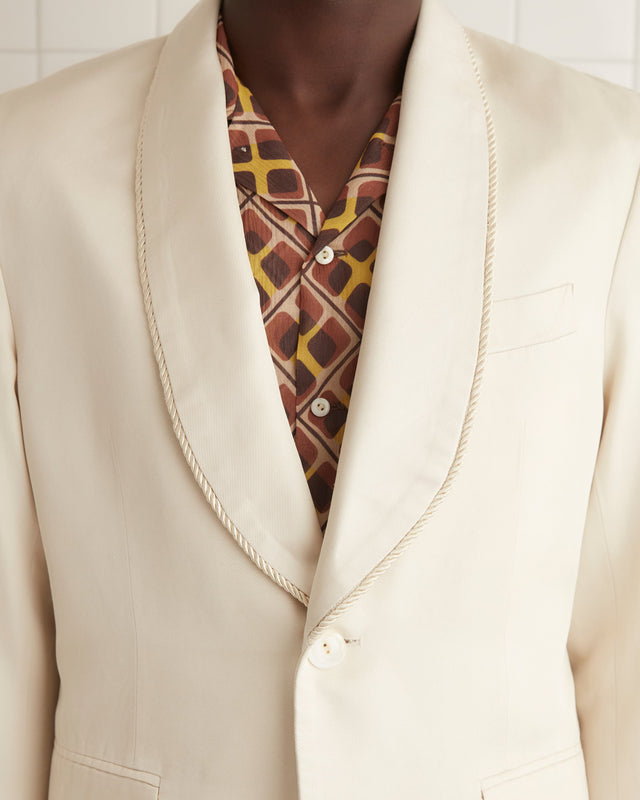 Roping Shawl Collar Tuxedo Jacket