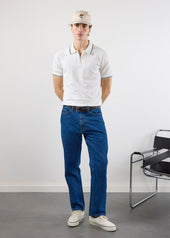 Rossi Knitted Polo White