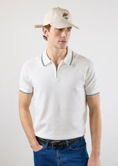 Rossi Knitted Polo | White
