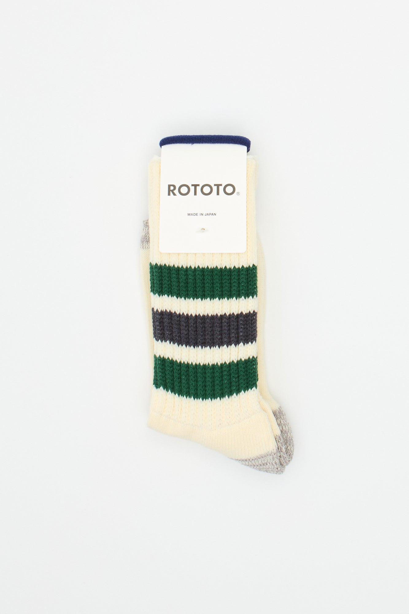 Coarse Ribbed Oldschool Crew Green/Charcoal