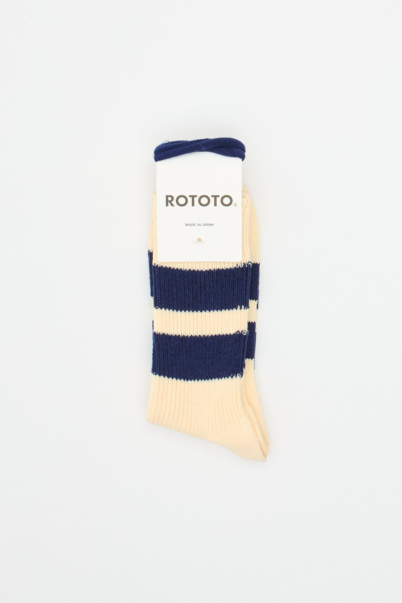 Recycled Cotton Stripe Ecru/Blue