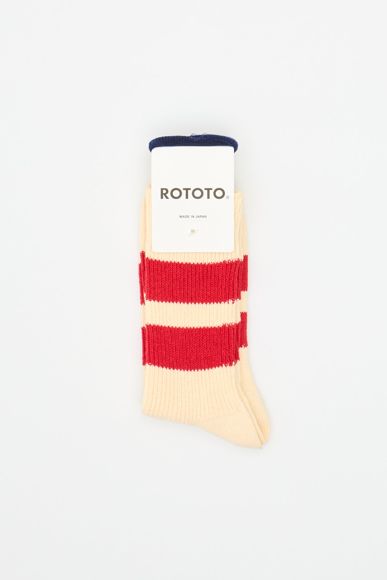 Recycled Cotton Stripe Ecru/Red