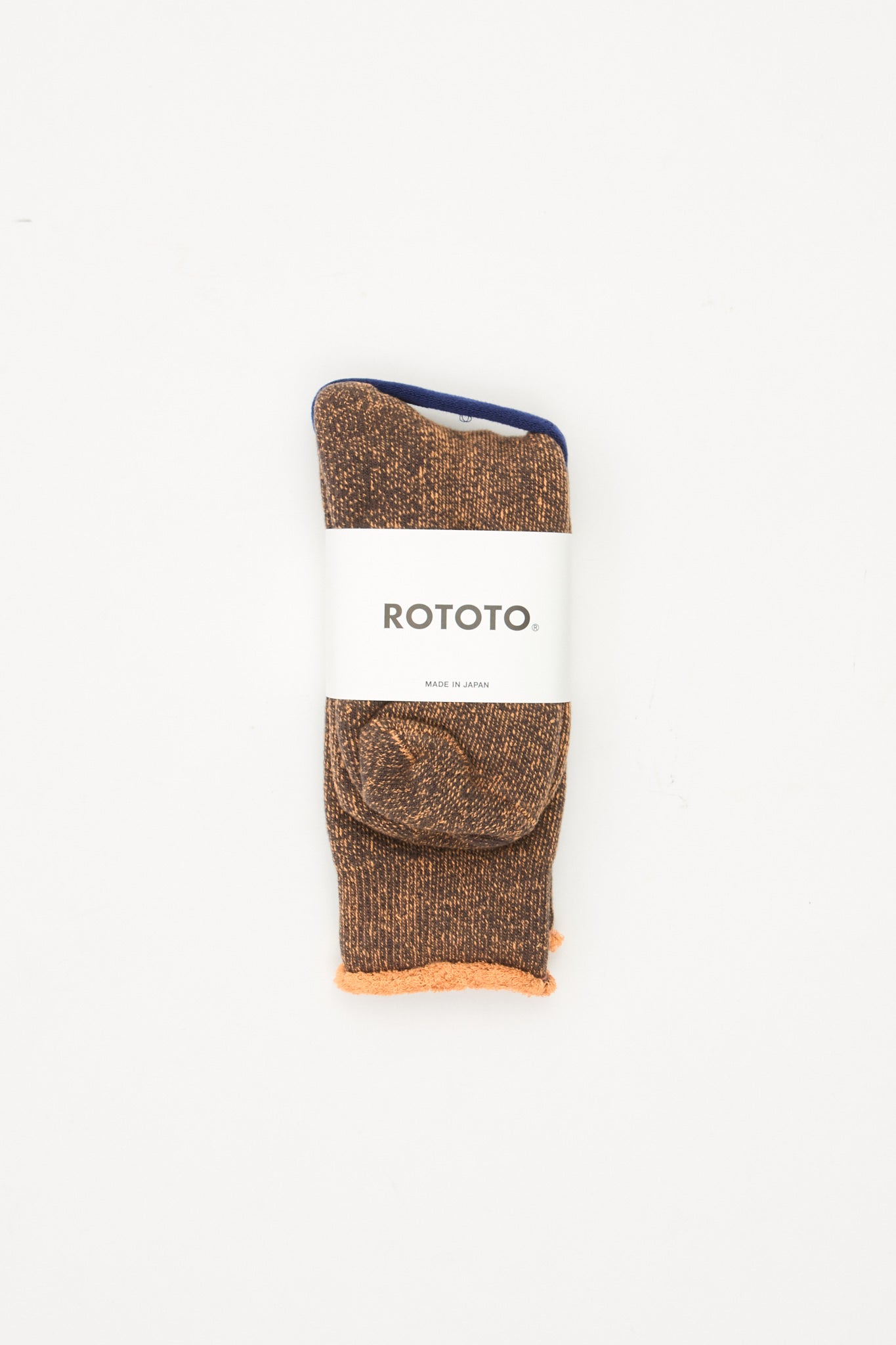 Reversible Pile Socks Black/Orange