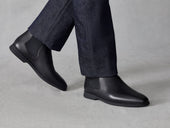 Rover Boots In Grain Calf With Shearling Lining