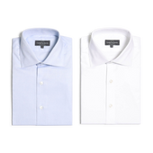 Cutaway Collar Single Cuff Shirt In Plain Weave