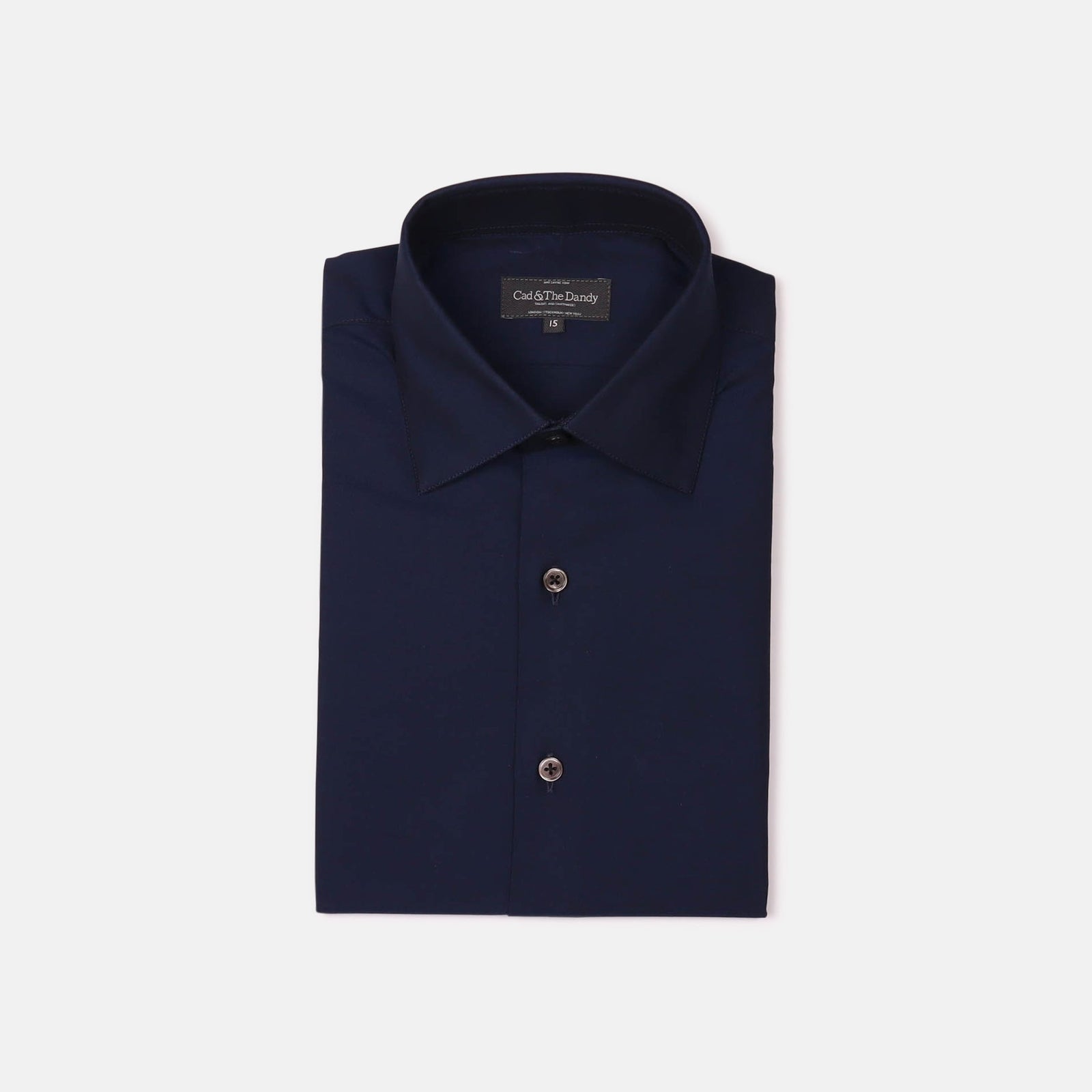 Classic Collar Single Cuff Shirt In Twill