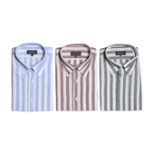 Button Down Shirt In Wide Stripe