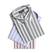 Button Down Shirt In Wide Stripe