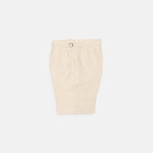 Pleated Shorts in Natural Linen
