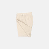 Pleated Shorts In Natural Linen