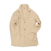 Painters Jacket in Ecru Seersucker