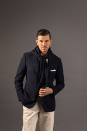 Roll Neck Jumper In Cashmere Silk