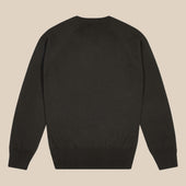 Cashmere cotton collegiate raglan sweatshirt in dark olive