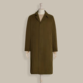 Long Microfibre Raincoat In Khaki