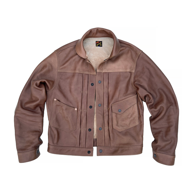 Ranch Blouse "Bison" - Brown Veg-Tan Leather
