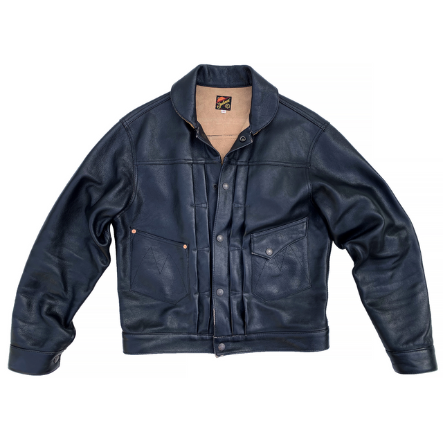 Ranch Blouse "Ringo" - Black Veg-Tan Leather