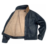 Ranch Blouse "Ringo" - Black Veg-Tan Leather