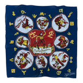 Ranch Kerchief - "JV" - Navy
